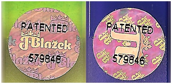 Blazek Patent Holographic Stickers